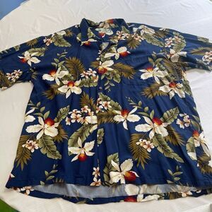 Two Palms Hawaiian Button Up Shirt Size 2XL